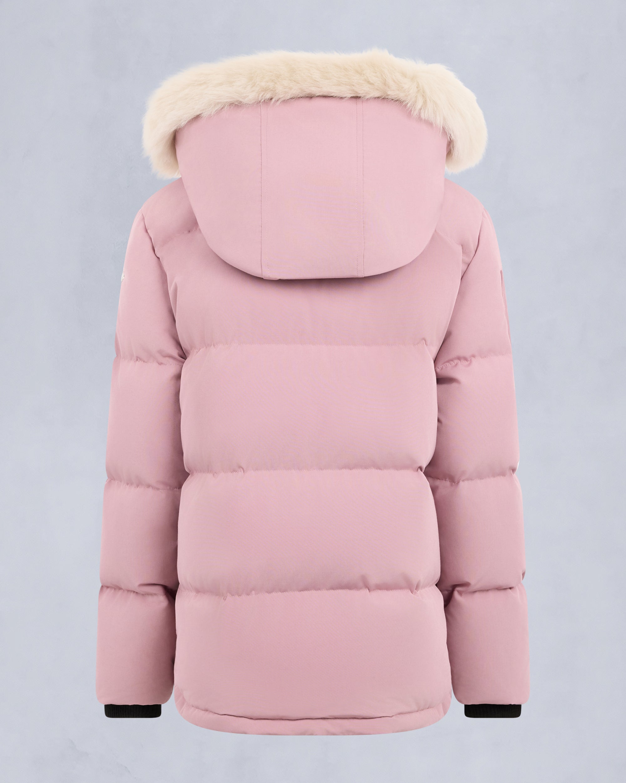 KIDS UNISEX ORIGINAL SHEARLING TRIM 3Q JACKET-MAUVE/ALABASTER