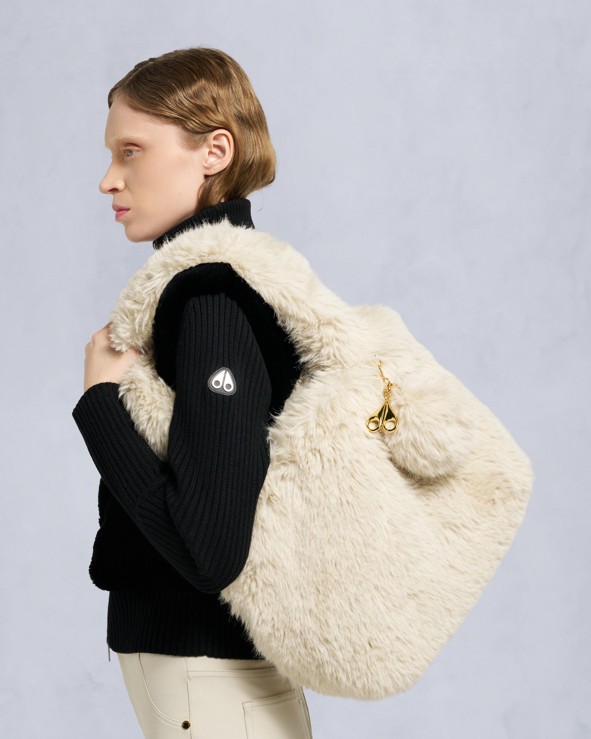 BUNNY TOTE BAG-ALABASTER