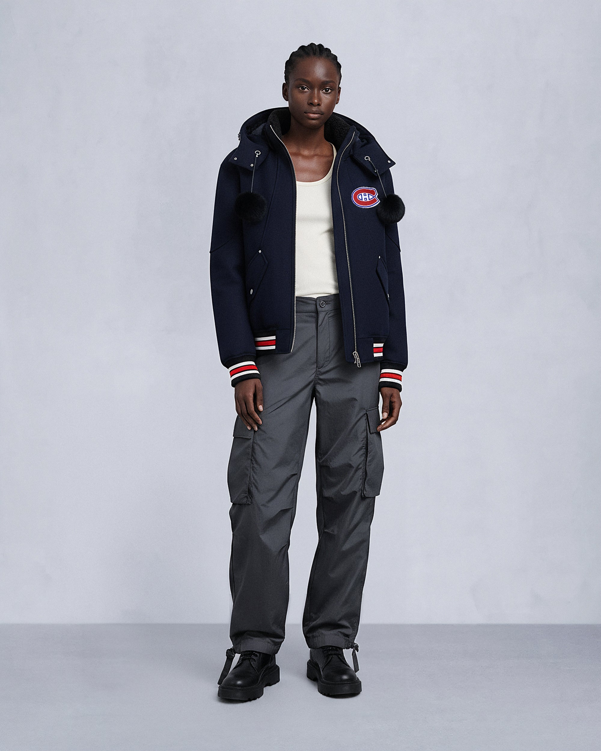 NHL X MOOSE KNUCKLES CANADIENS BOMBER JACKET