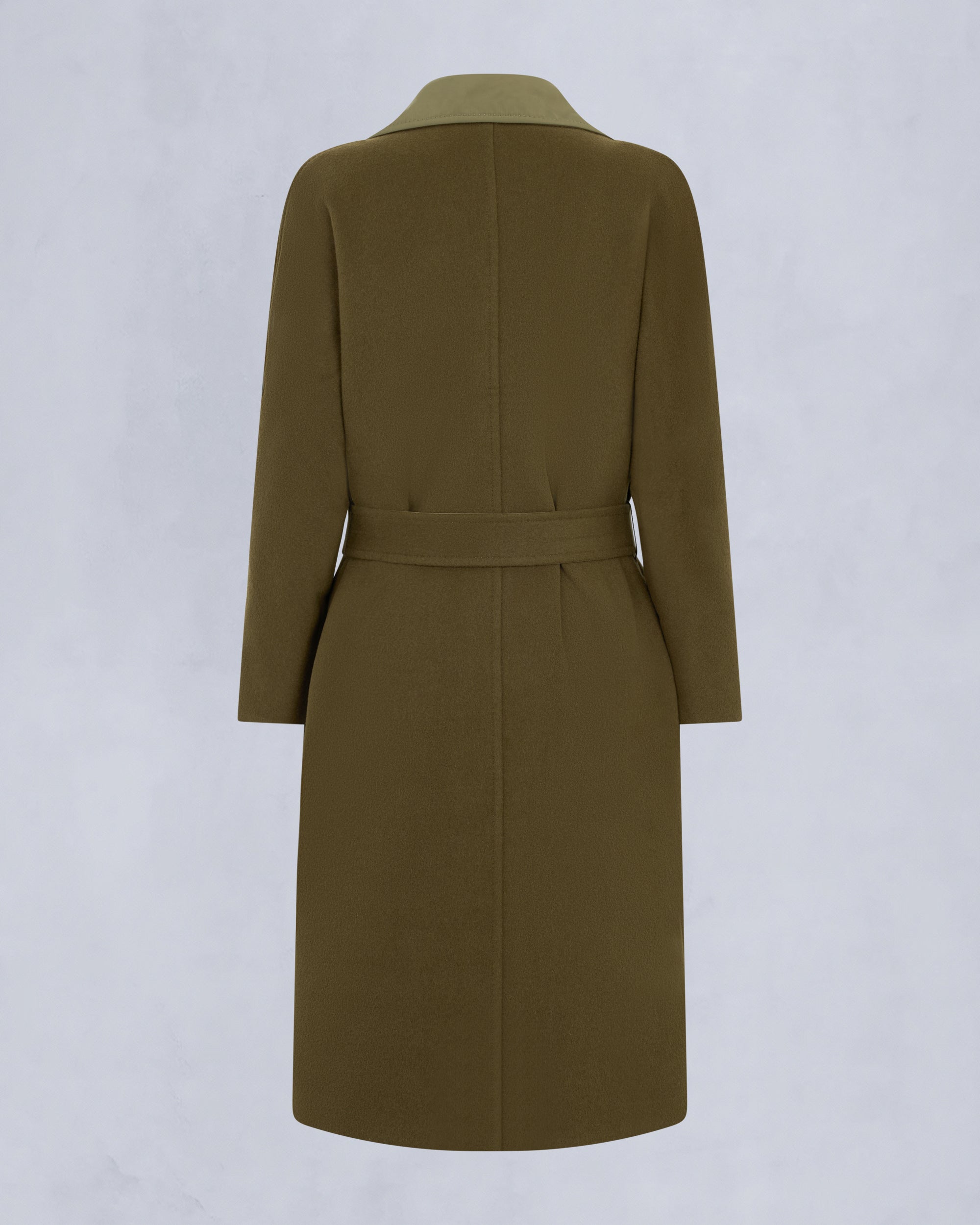 LAFLEUR WOOL LONG WRAP COAT-MARSH