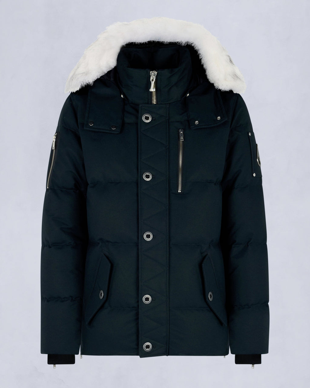 ORIGINAL SHEARLING TRIM 3Q JACKET-NAVY/NATURAL