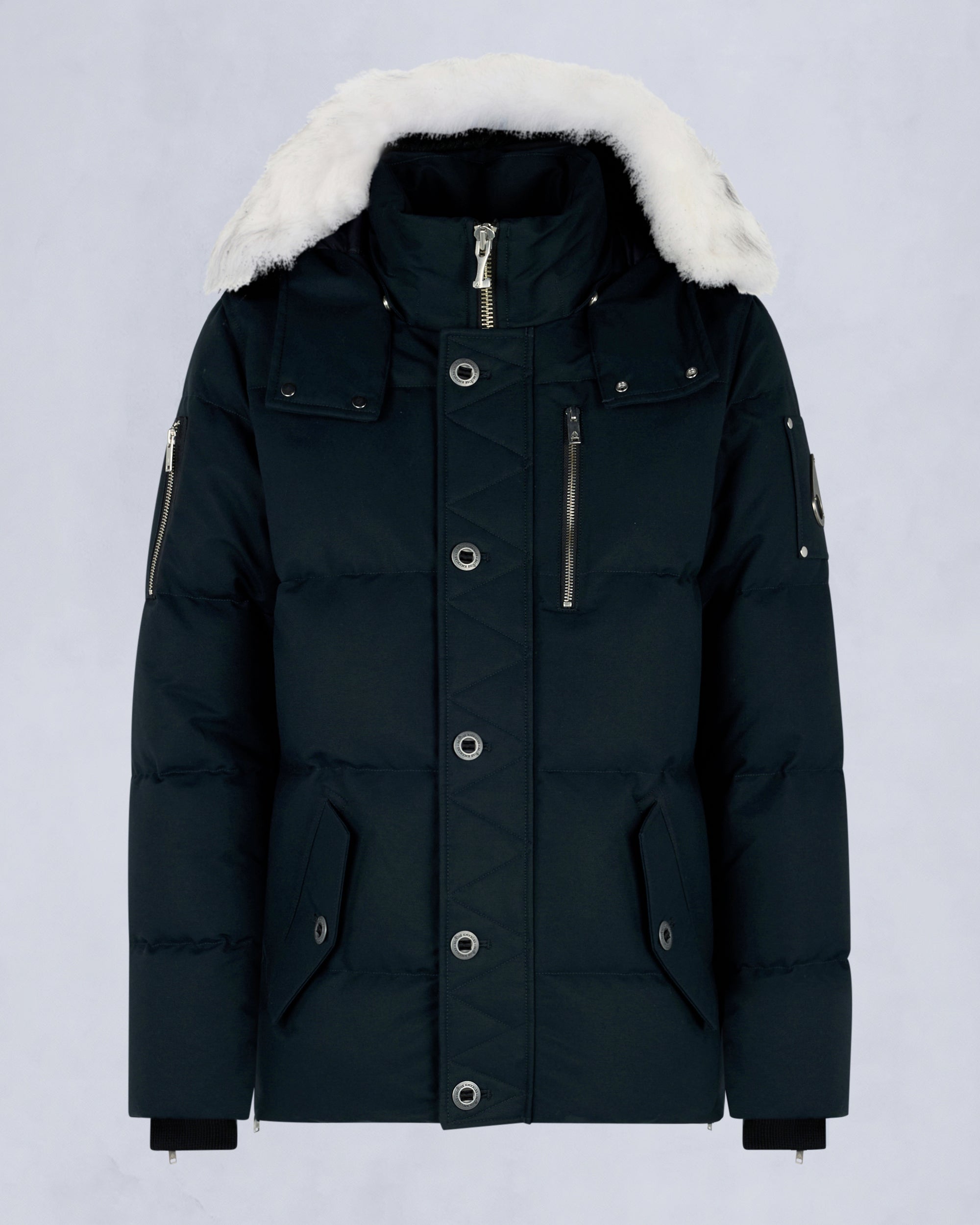 ORIGINAL SHEARLING TRIM 3Q JACKET-NAVY/NATURAL