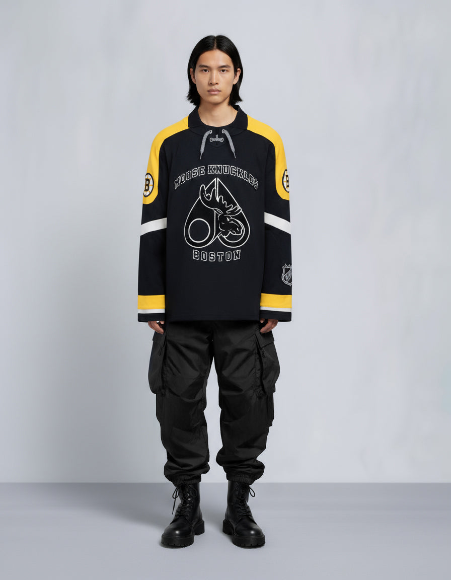 NHL X MOOSE KNUCKLES BRUINS POLO