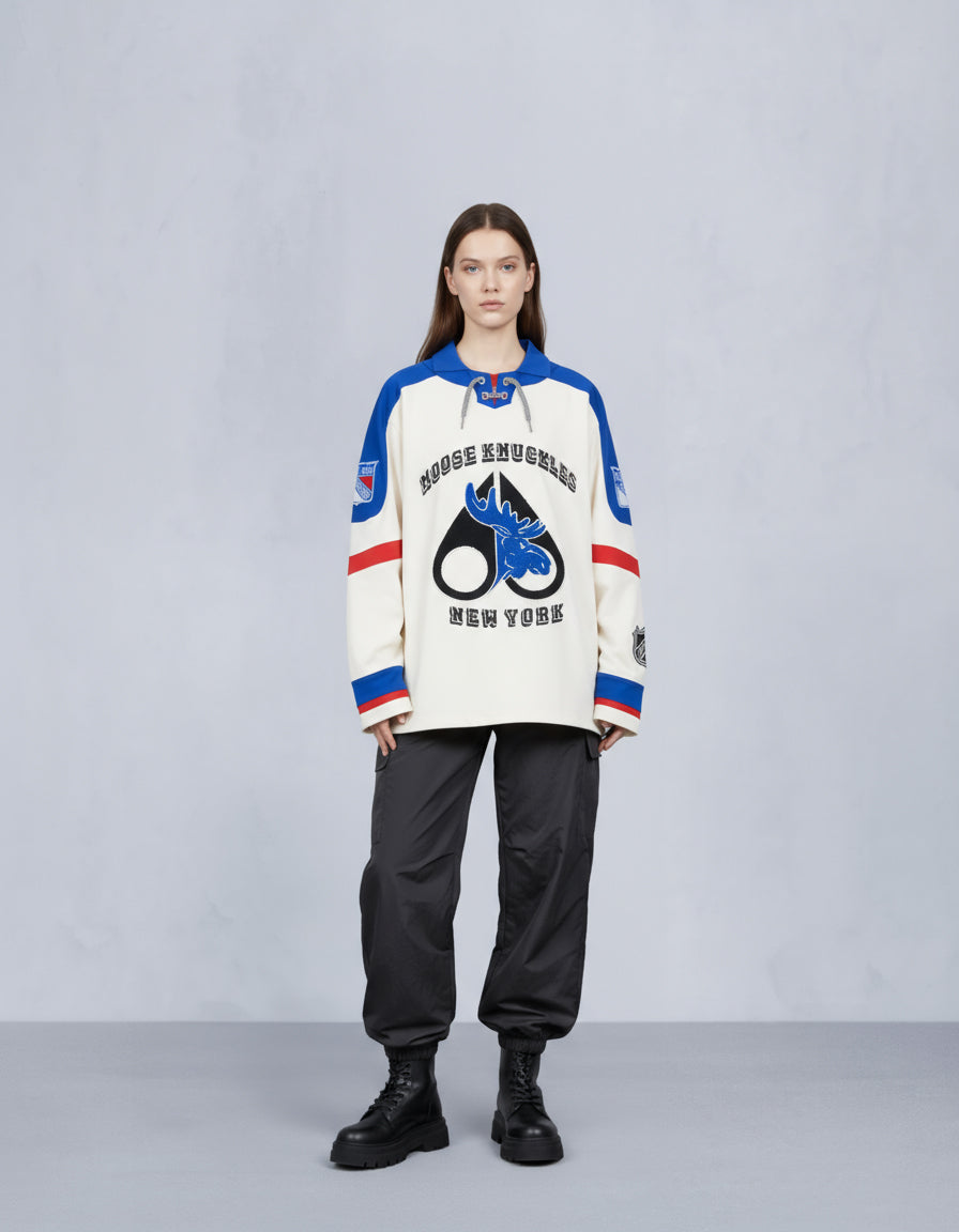 NHL X MOOSE KNUCKLES RANGERS POLO