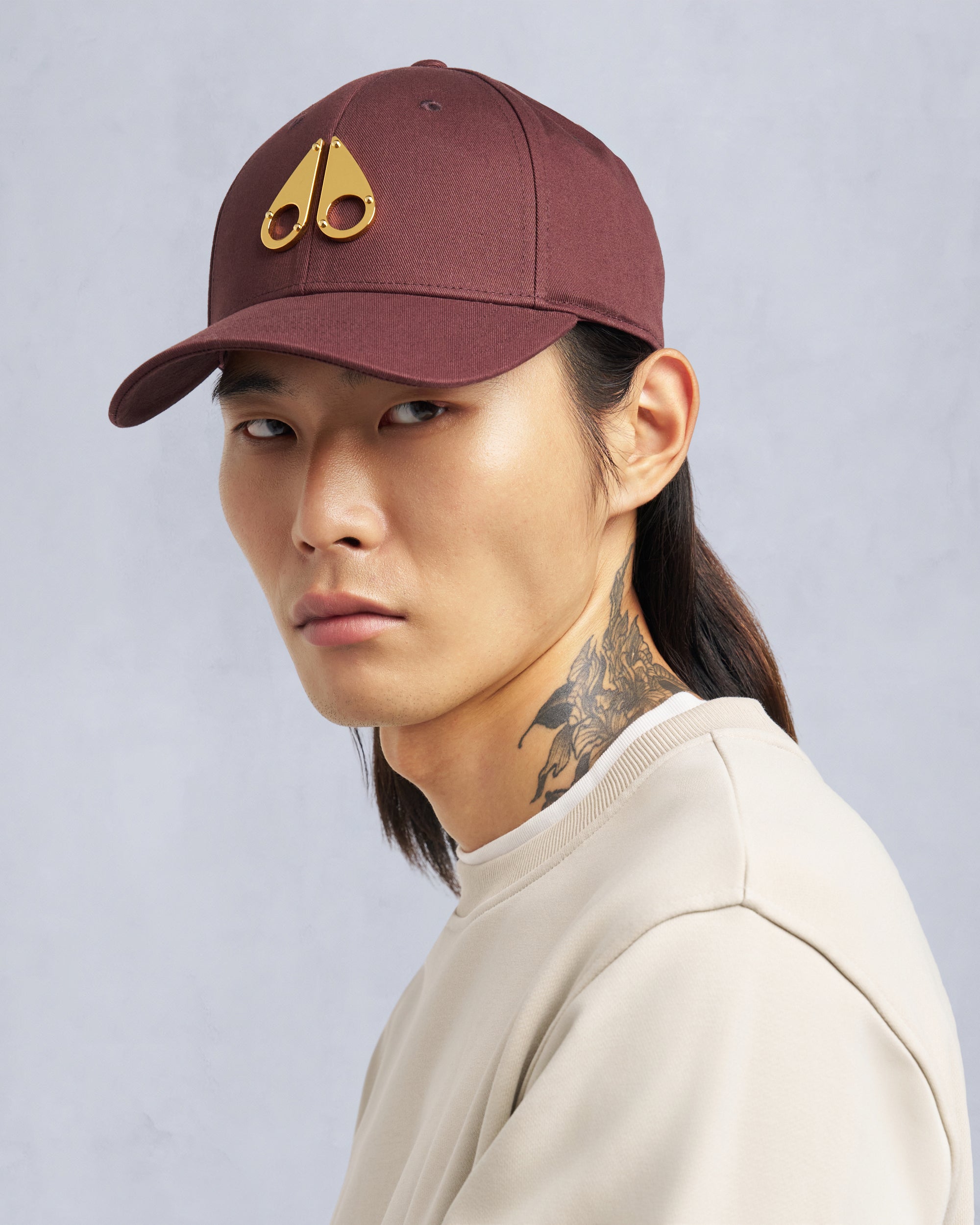 Moose Knuckles - M31MA535 - Gold Logo Icon Cap - ACCESSORIES -  - Front Category