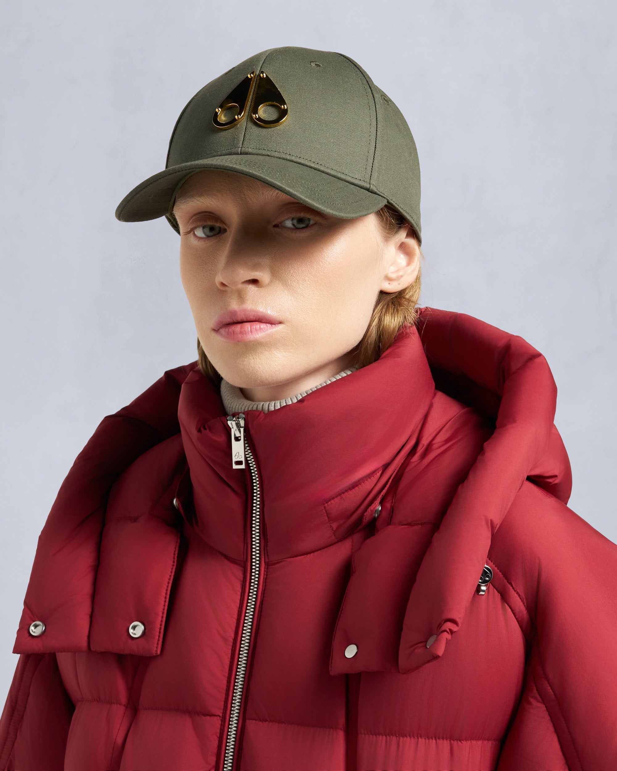 Moose Knuckles - M31MA535 - Gold Logo Icon Cap - ACCESSORIES -  - Front Category