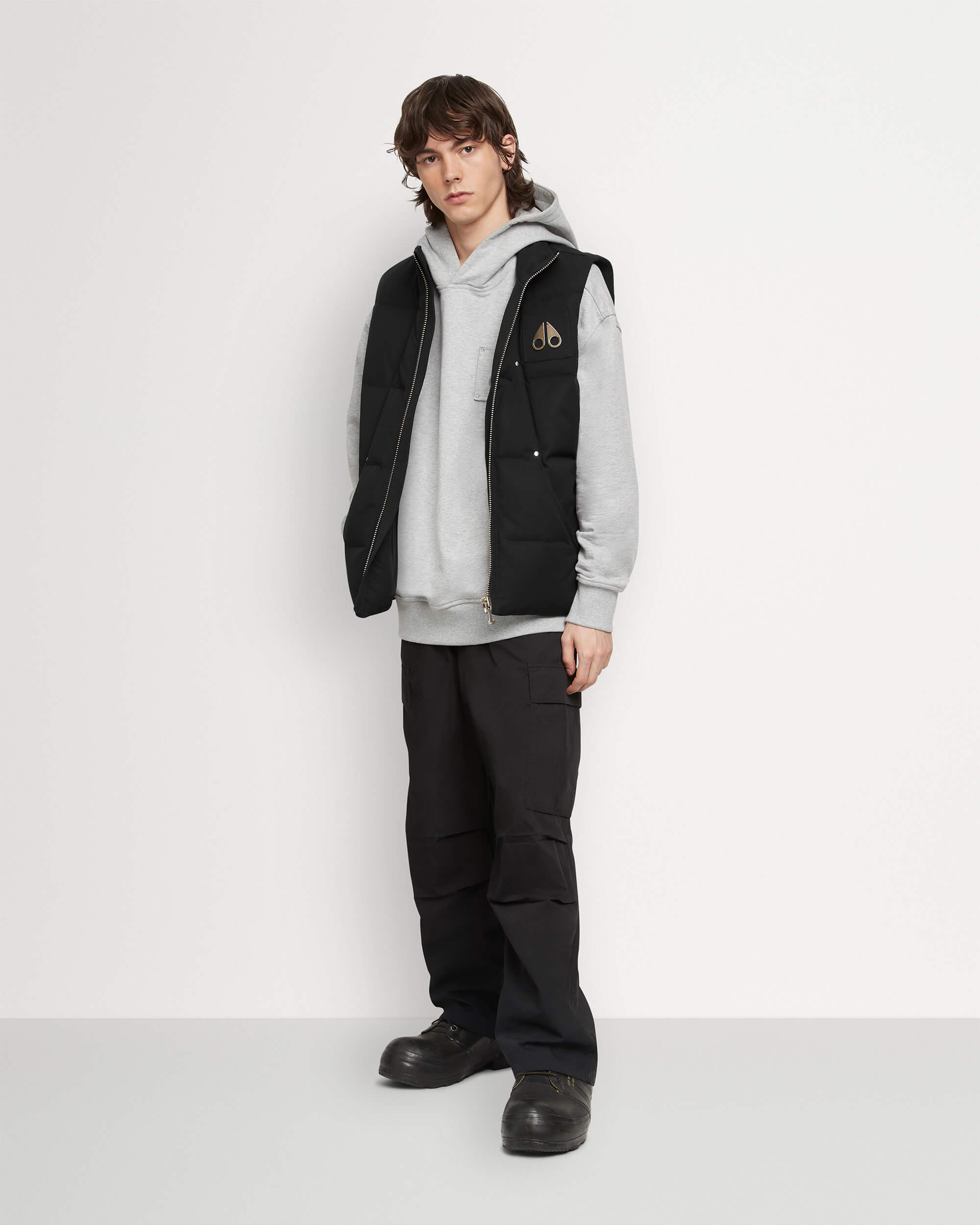 Moose Knuckles - M32MV474G - Montreal Vest Gold  - MENS - Black - Front Category