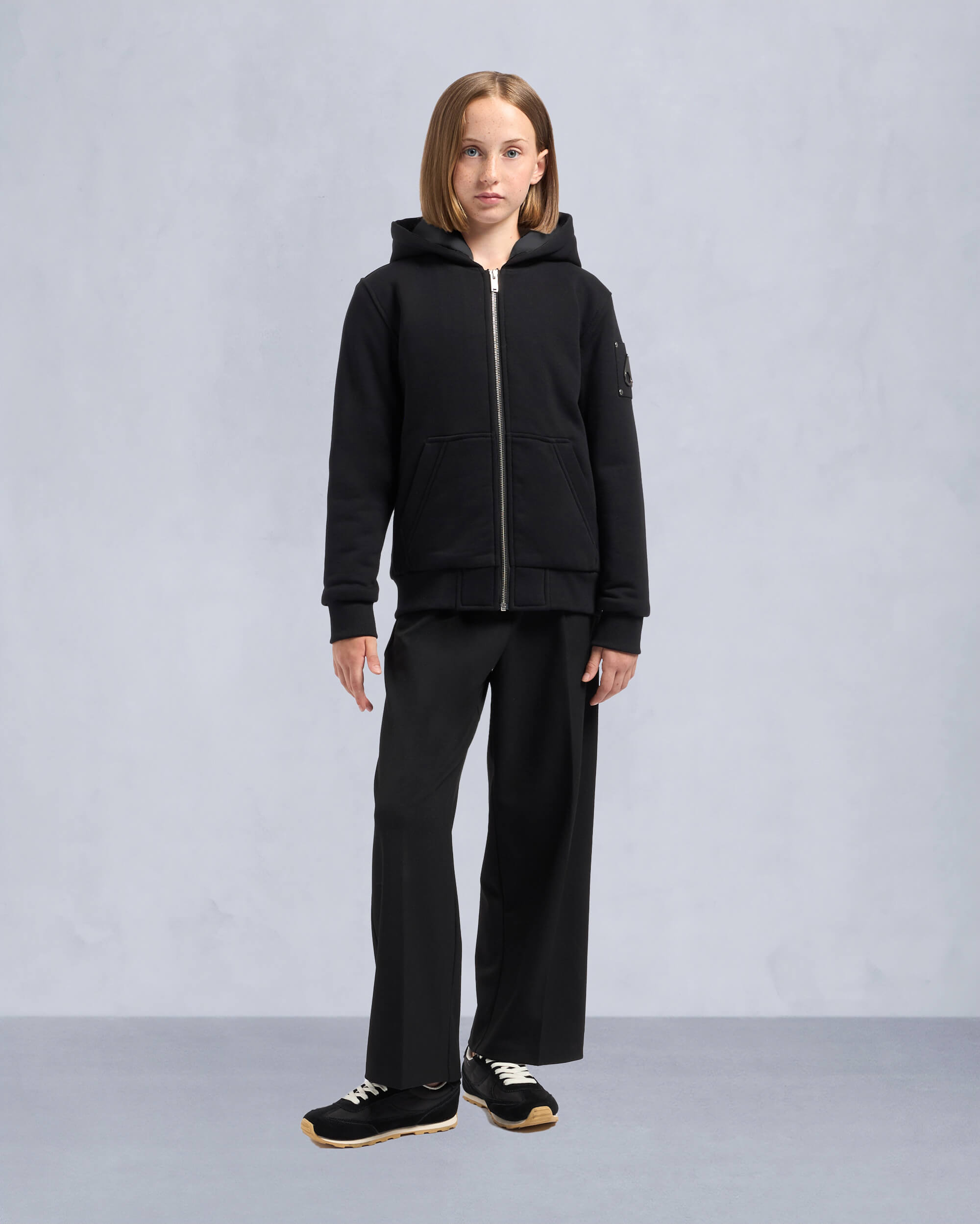 Moose Knuckles - M32US661 - Kids Unisex Classic Bunny - KIDS - Black / Shiny Black - Front Category