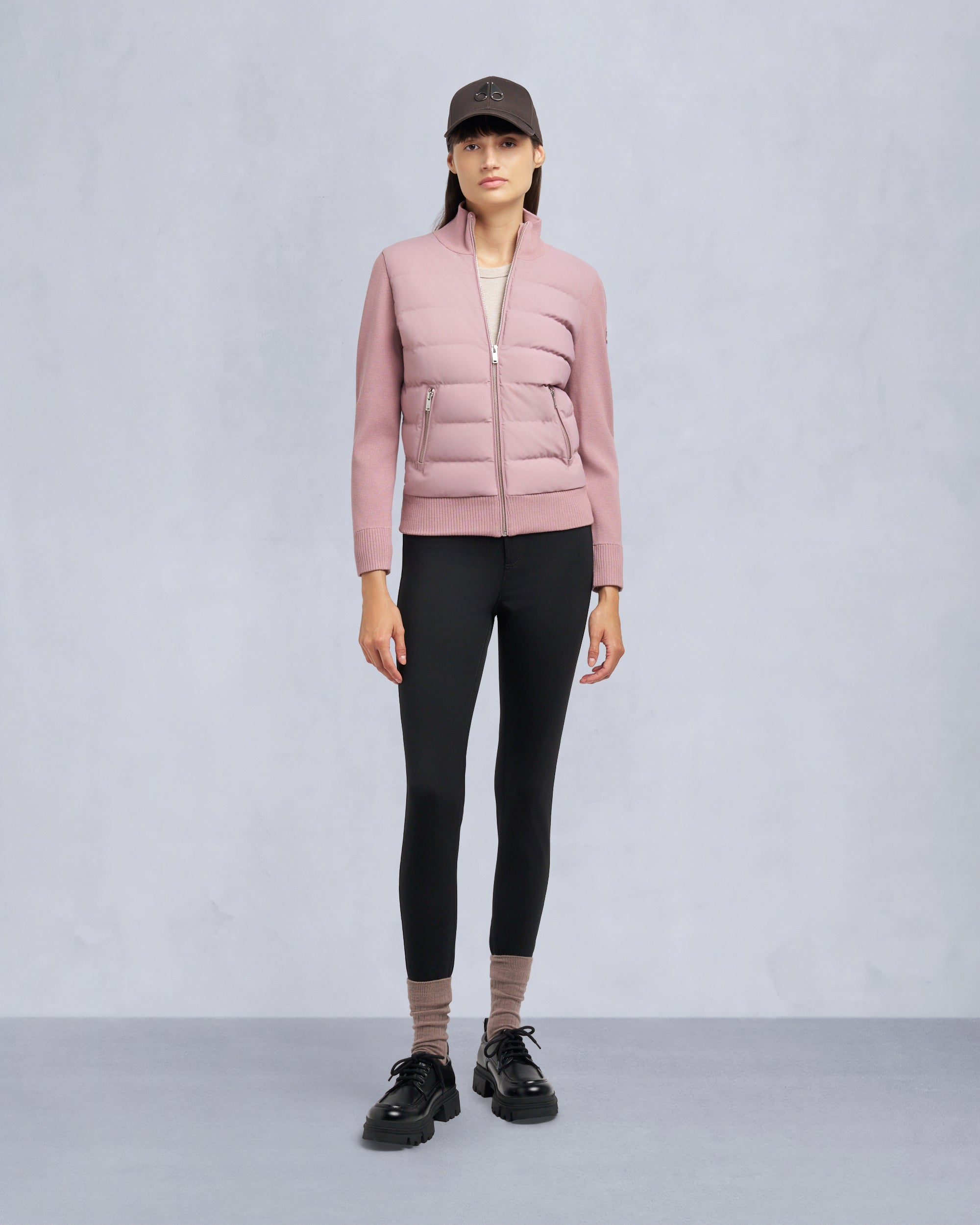 Moose Knuckles - M34LK650 - Josephine Hybrid Sweater - WOMENS -  - Front Category