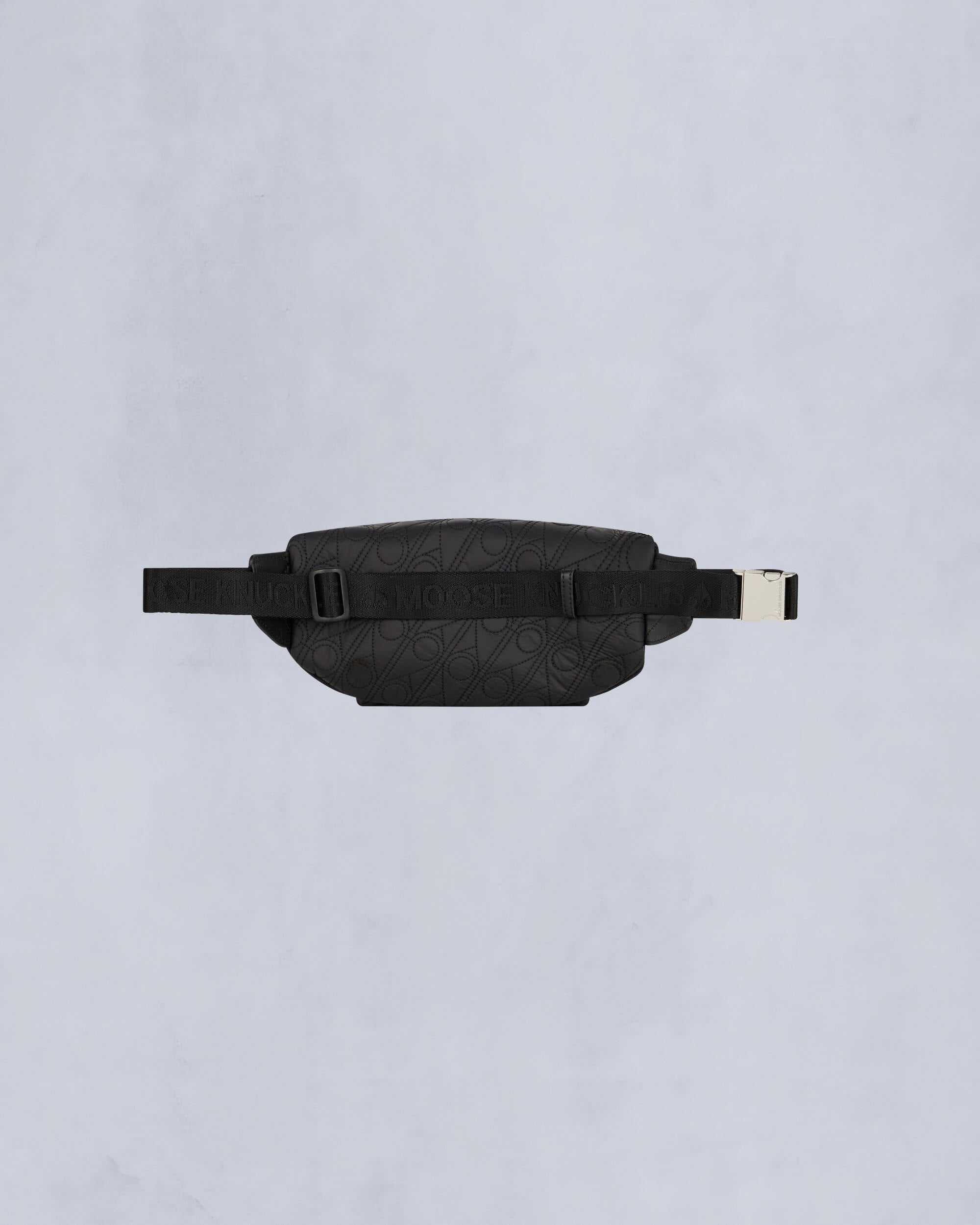 Moose Knuckles - M34MA522H - Logo Monogram Waist Bag - ACCESSORIES - Black Monogram  - Back