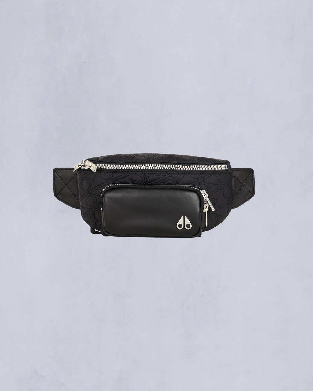 Moose Knuckles - M34MA522H - Logo Monogram Waist Bag - ACCESSORIES - Black Monogram  - Front Category