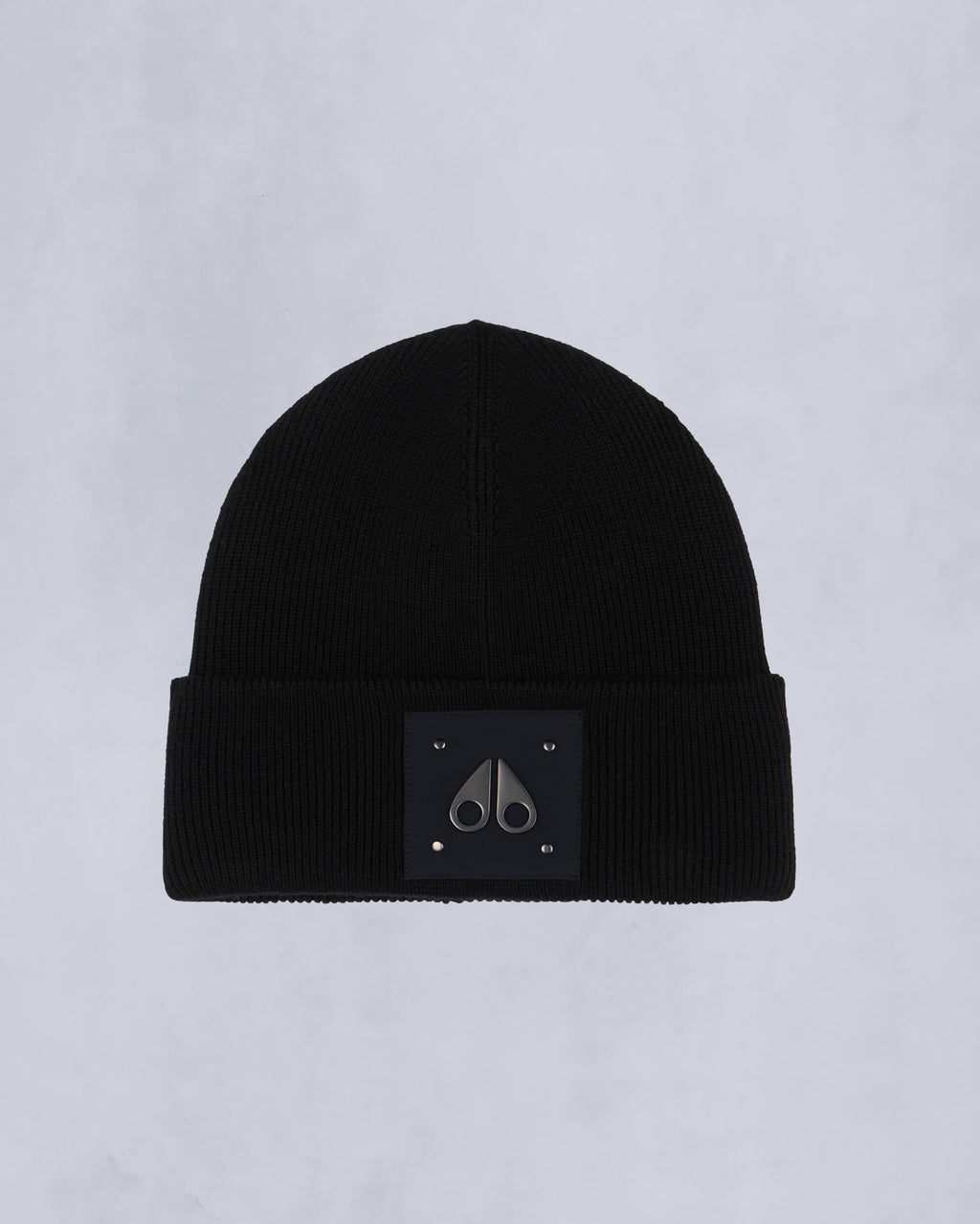 Moose Knuckles - M34MA574 - Logo Beanie Unisex - ACCESSORIES - Black - Front Category