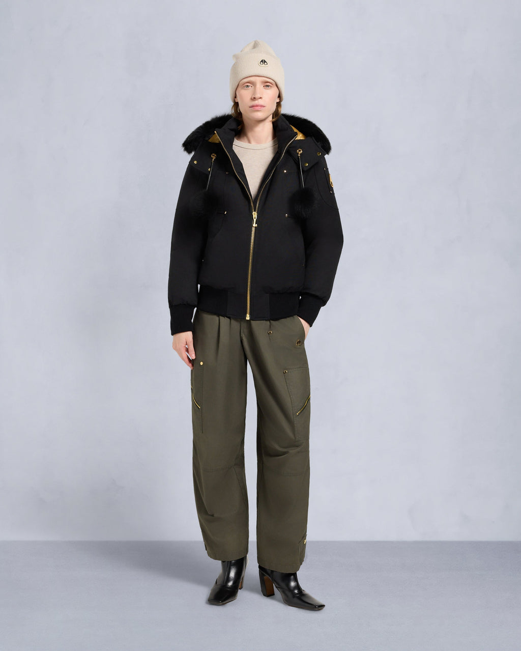 Moose Knuckles - M35LB002GS - Gold Series Original Sainte Flavie Bomber Jacket - WOMENS -  - Front Category