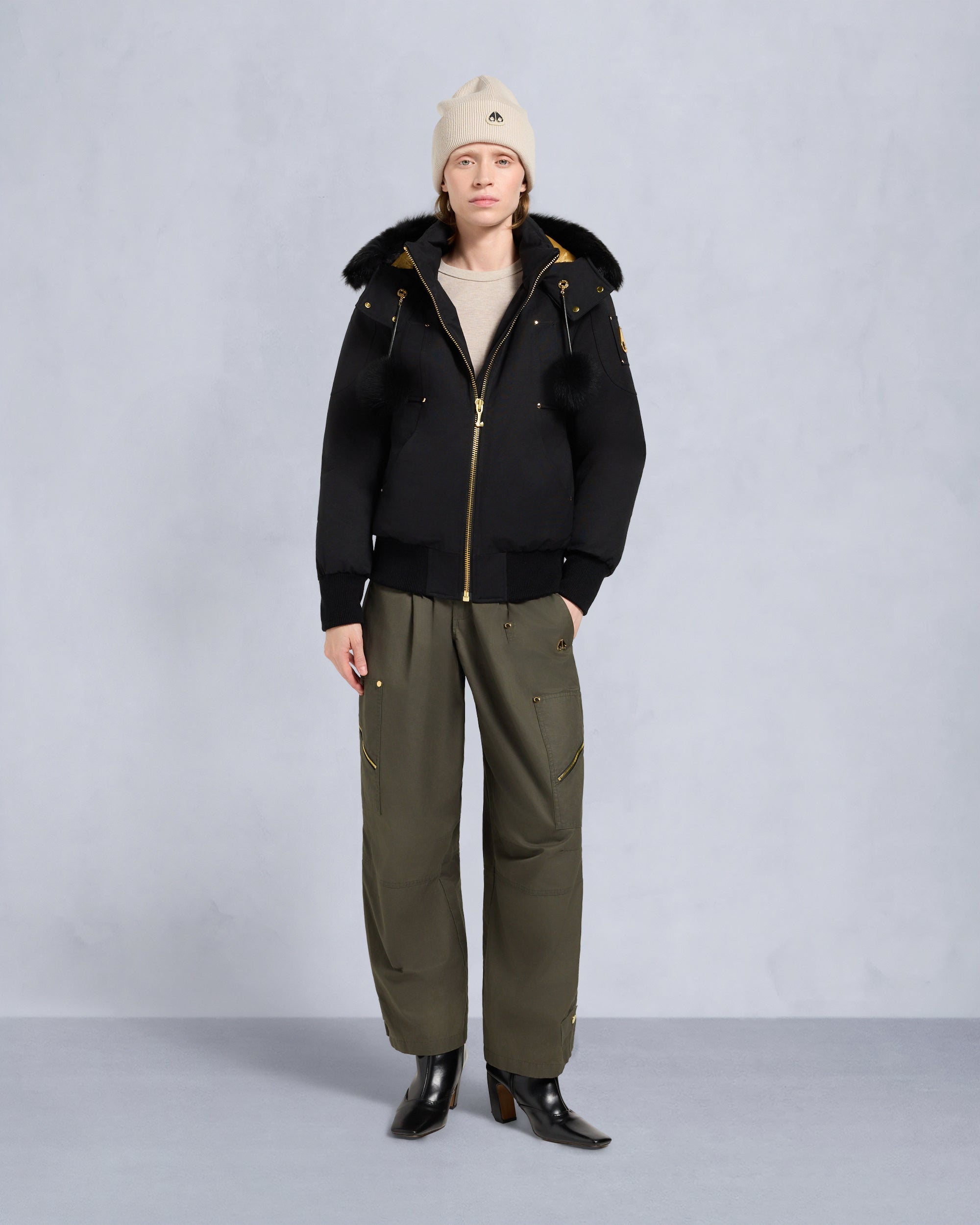 Moose Knuckles - M35LB002GS - Gold Series Original Sainte Flavie Bomber Jacket - WOMENS -  - Front Category