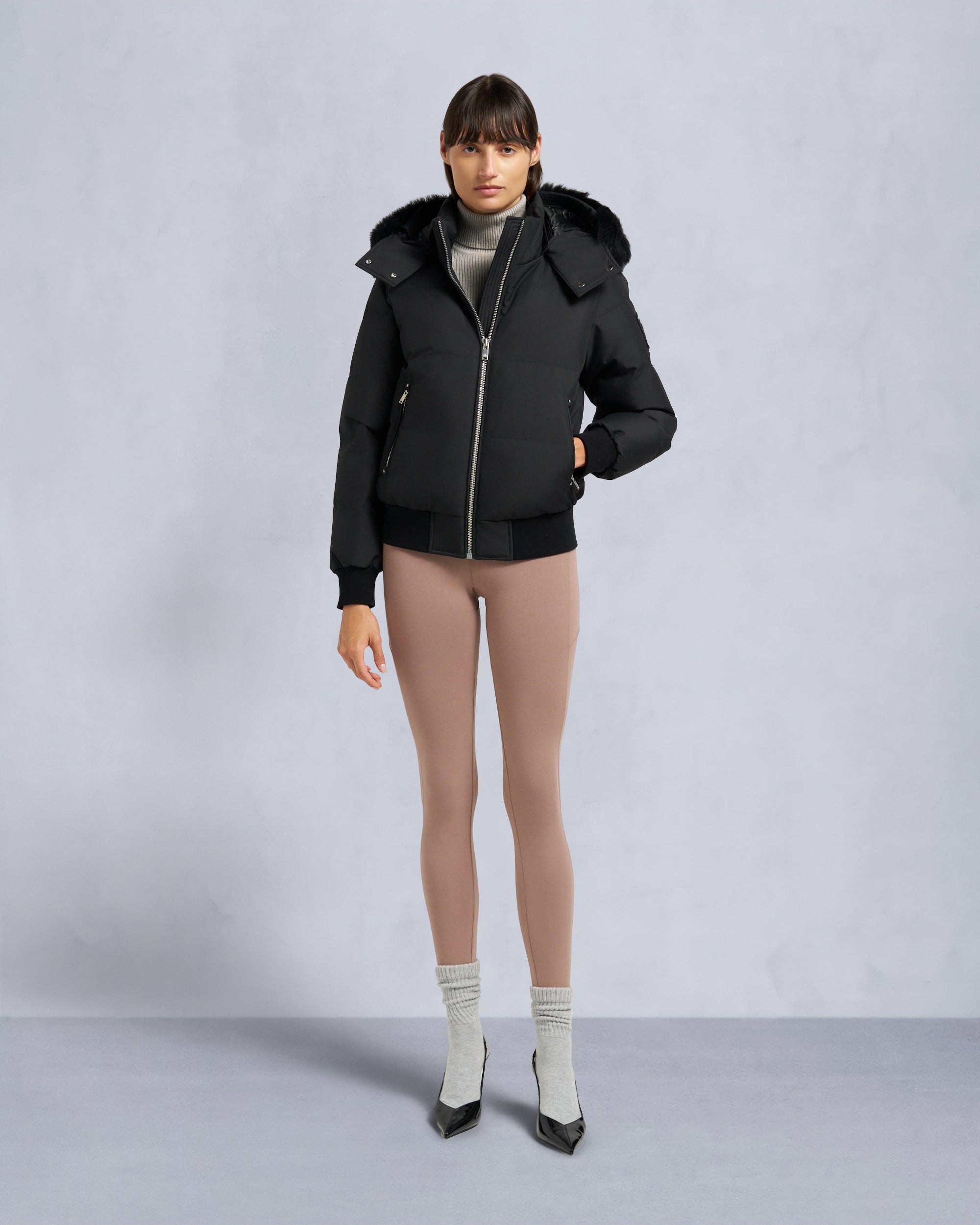 Moose Knuckles - M35LB017S - Cloud Shearling Bomber Jacket - WOMENS -  - Front Category