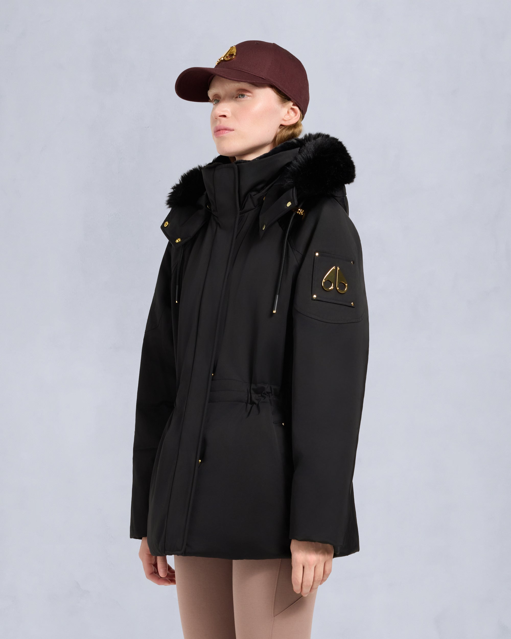 Moose Knuckles - M35LJ123G - Gold Series Satin 3Q Jacket - WOMENS -  - Front