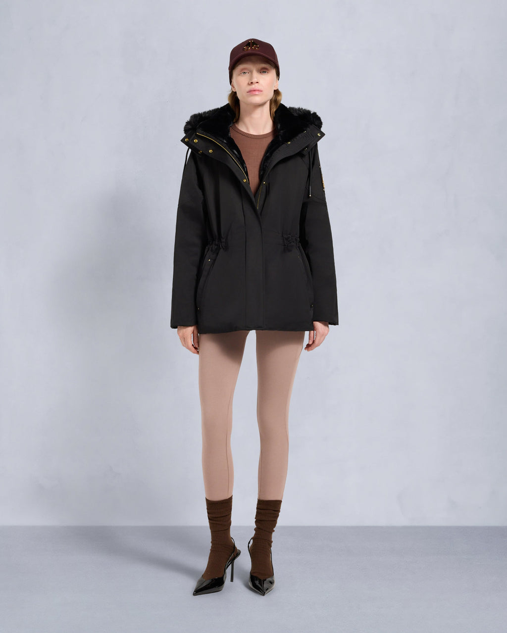 Moose Knuckles - M35LJ123G - Gold Series Satin 3Q Jacket - WOMENS -  - Front Category