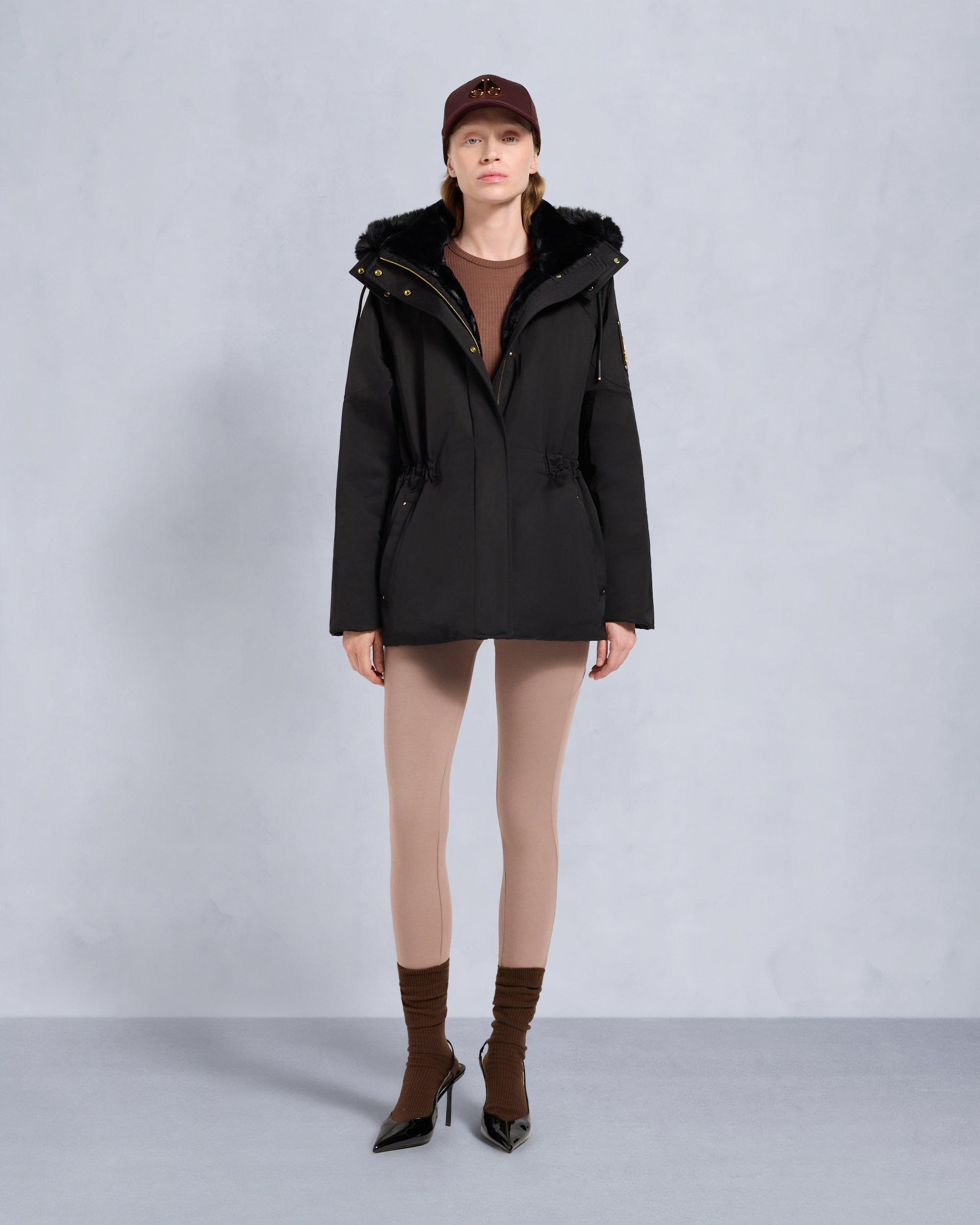 Moose Knuckles Womens Gold Series Satin 3Q Jacket  M35LJ123G Front Category