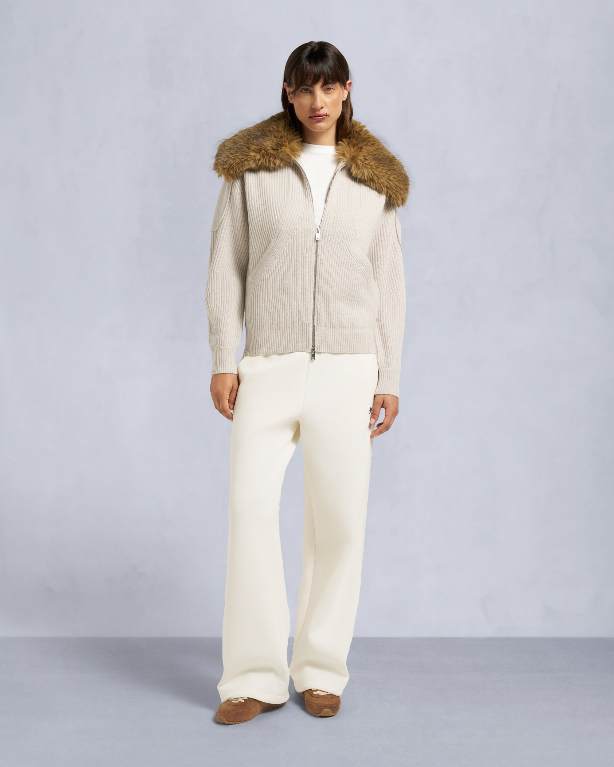 Moose Knuckles - M35LK650 - Corina Full-Zip Sweater - WOMENS -  - Front Category