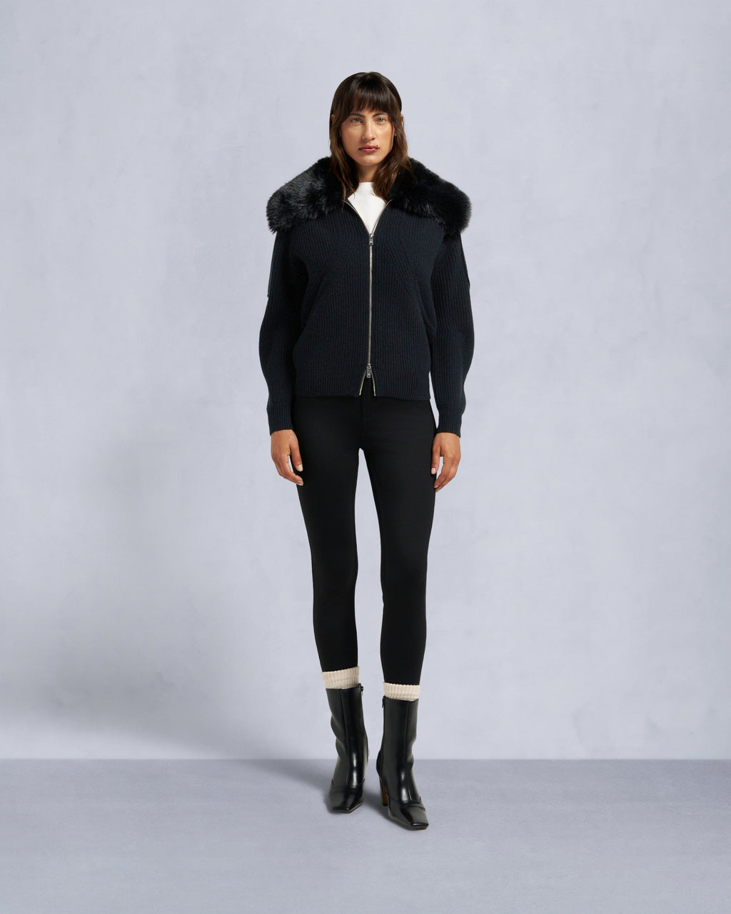 Moose Knuckles - M35LK650 - Corina Full-Zip Sweater - WOMENS -  - Front Category