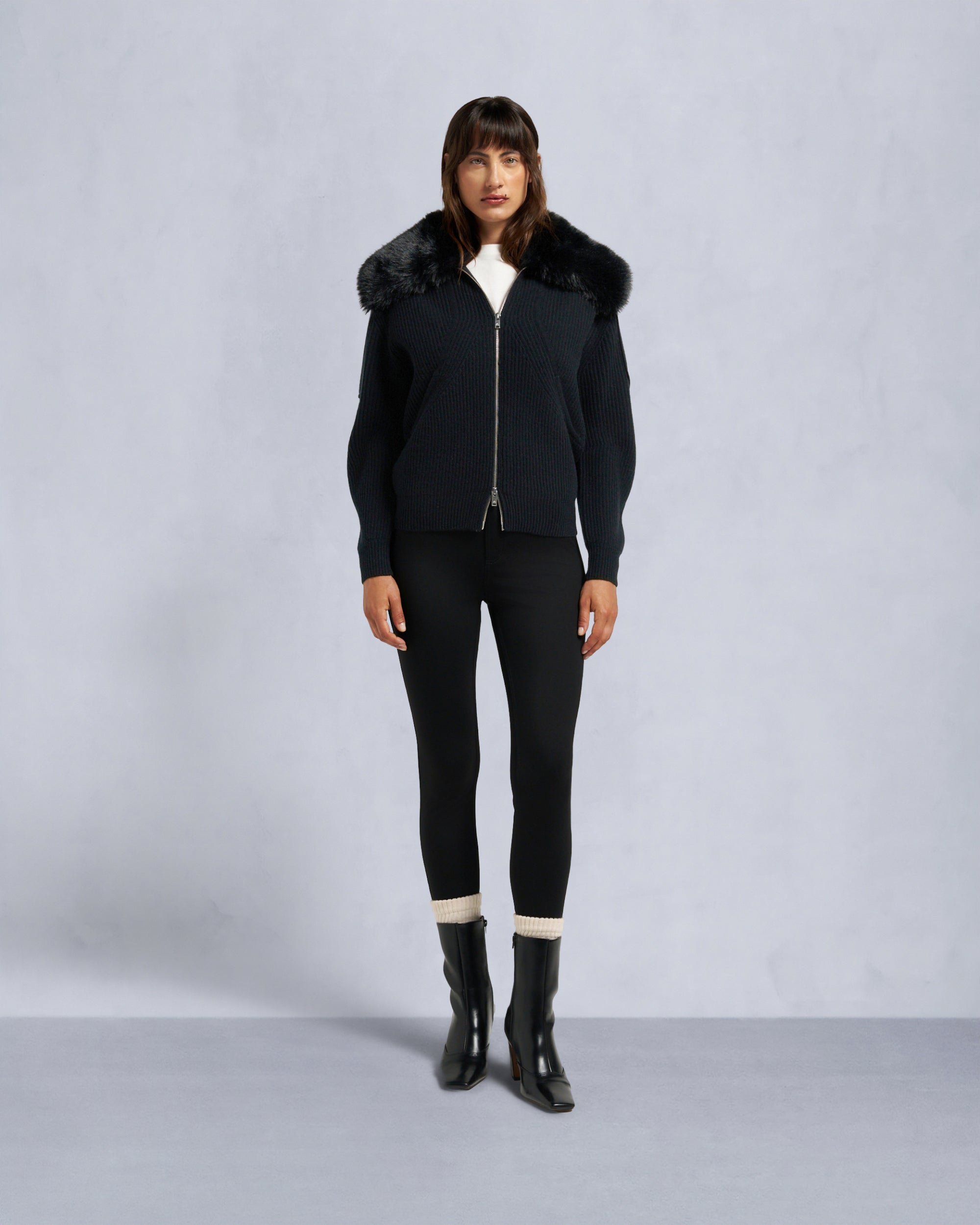 Moose Knuckles - M35LK650 - Corina Full-Zip Sweater - WOMENS -  - Front Category