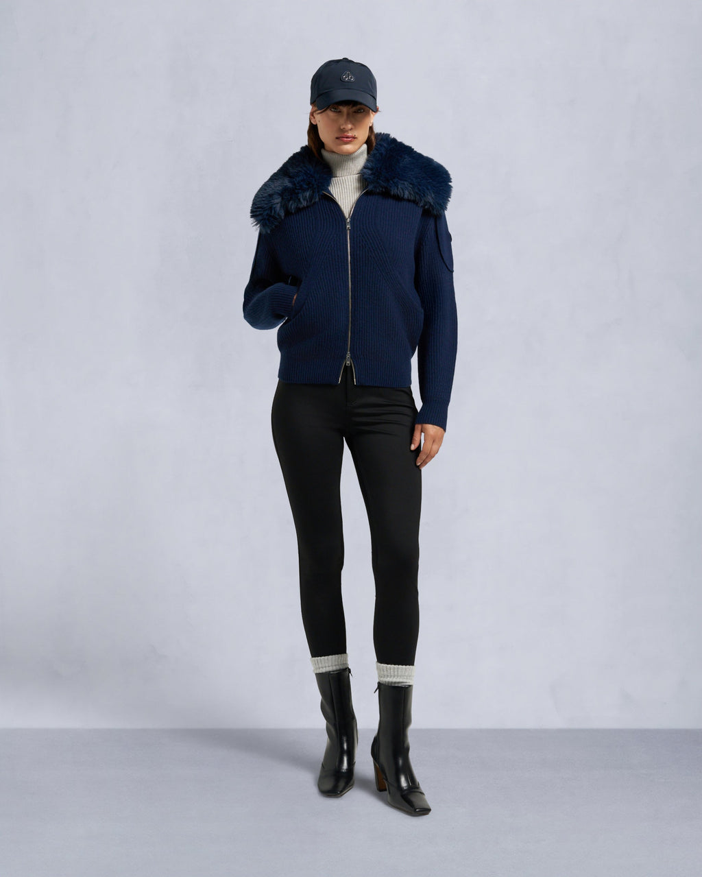 Moose Knuckles - M35LK650 - Corina Full-Zip Sweater - WOMENS -  - Front Category