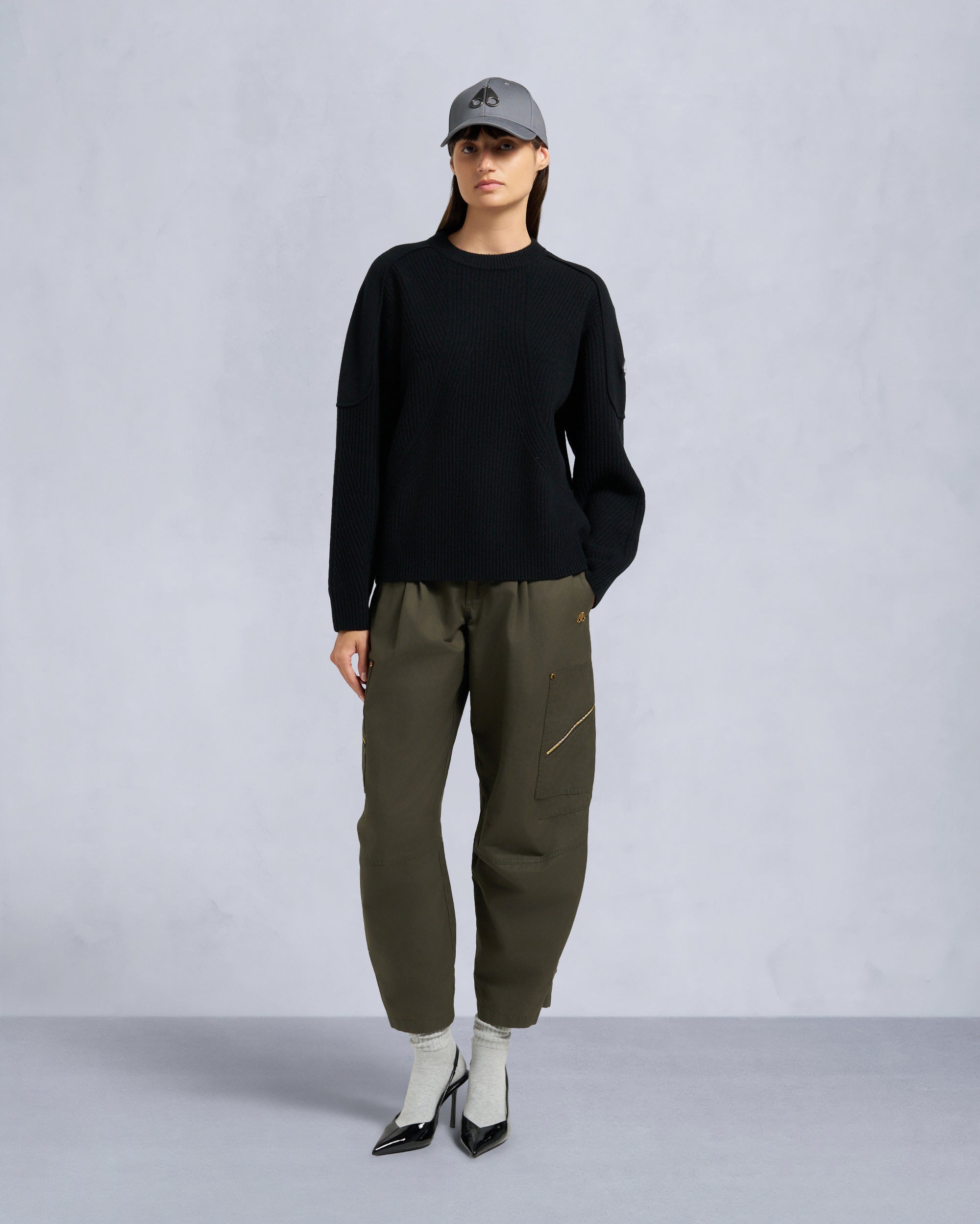 Moose Knuckles - M35LK652 - Corina Crewneck Sweater - WOMENS -  - Front Category