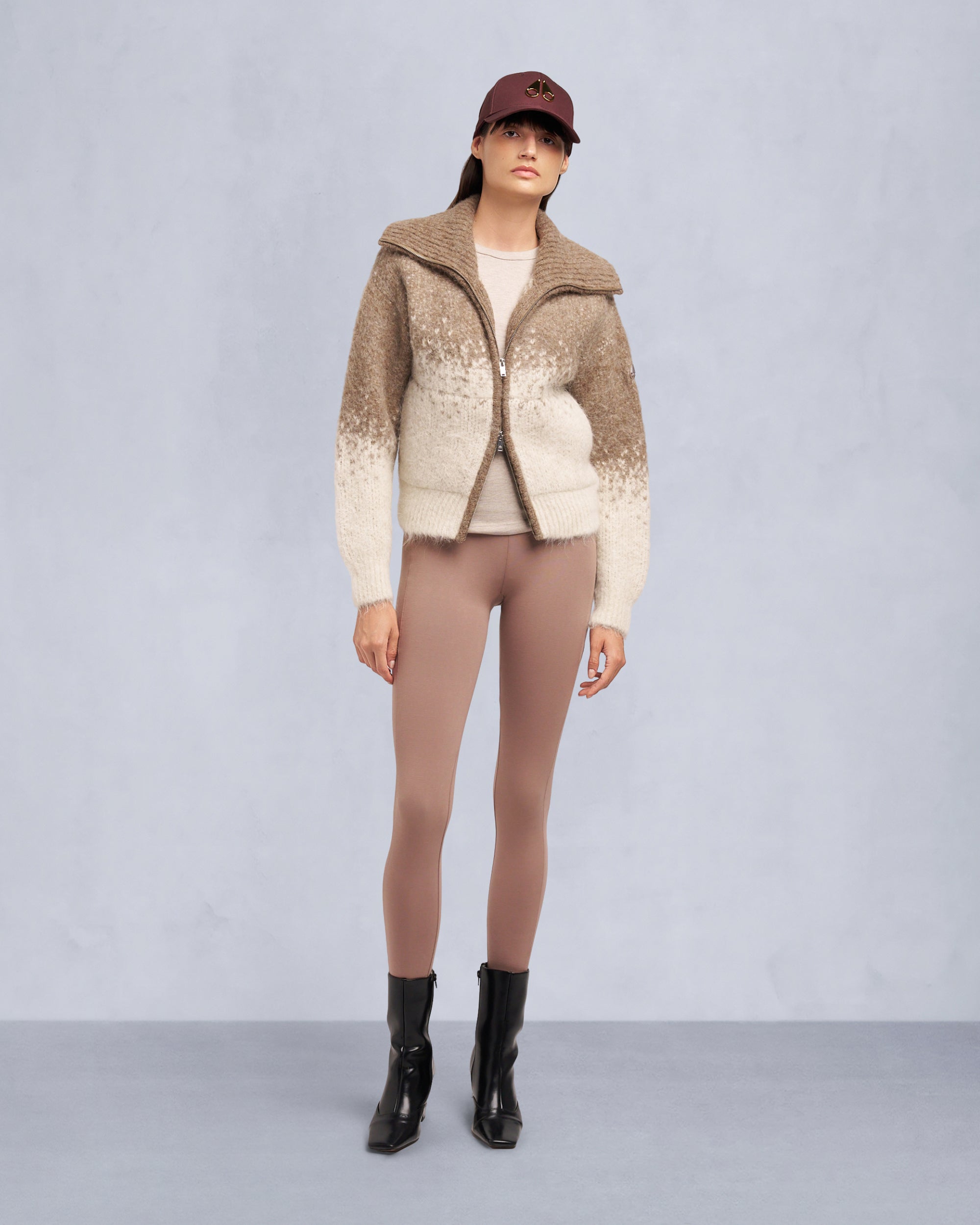 Moose Knuckles - M35LK680 - Palmer Full-Zip Sweater - WOMENS -  - Front Category