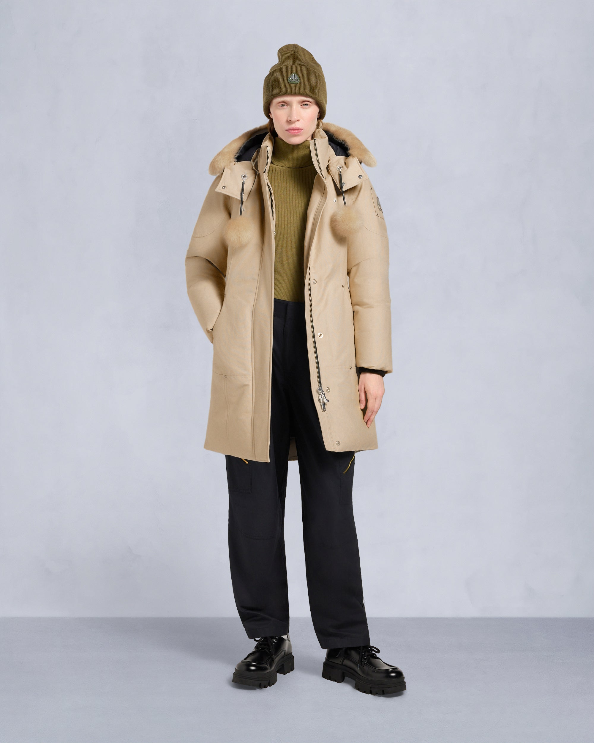 Moose Knuckles - M35LP203S - GOLD SERIES SHEARLING TRIM STIRLING PARKA - WOMENS -  - Front Category