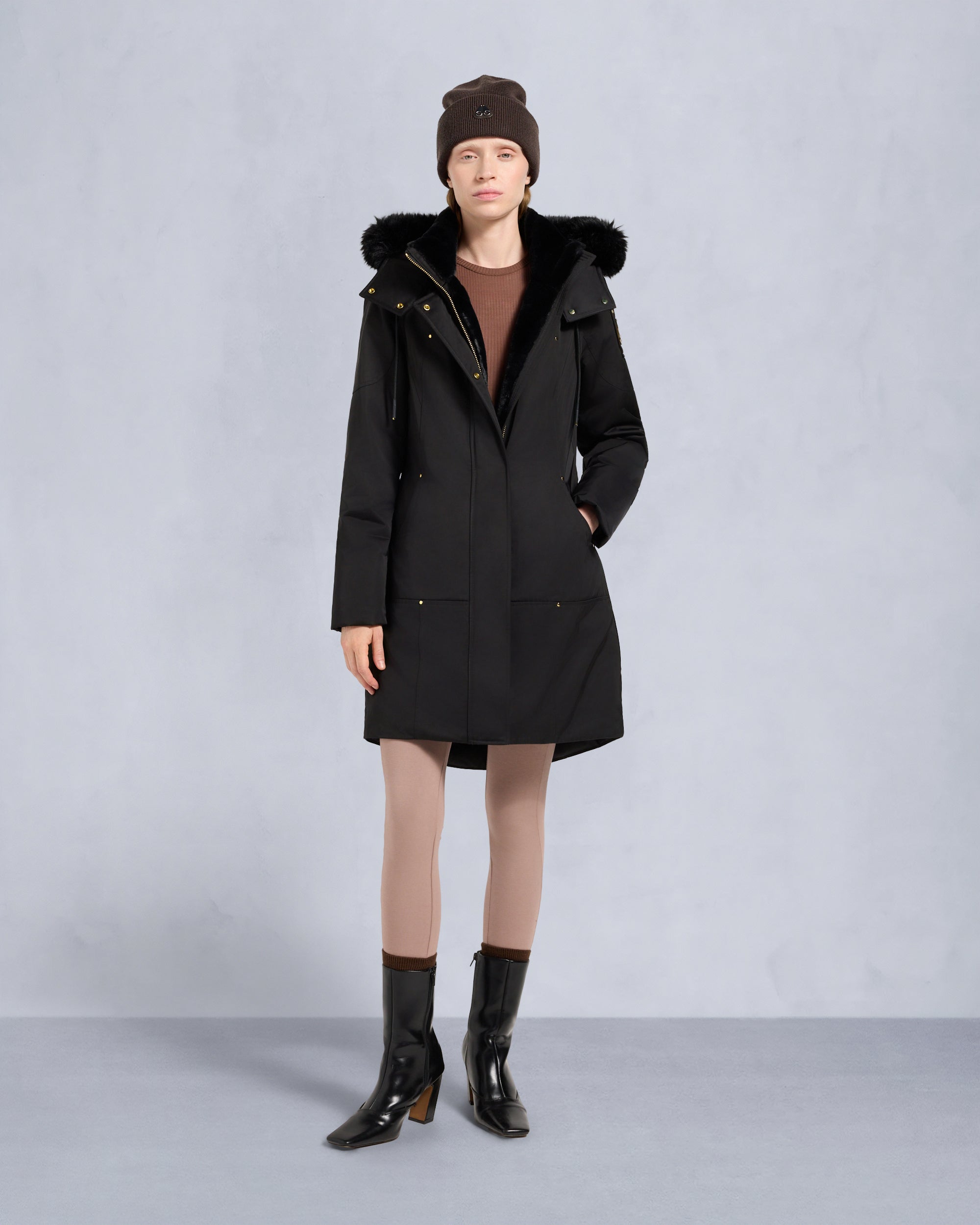 Moose Knuckles - M35LP253G - Gold Series Satin Stirling Parka - WOMENS -  - Front Category