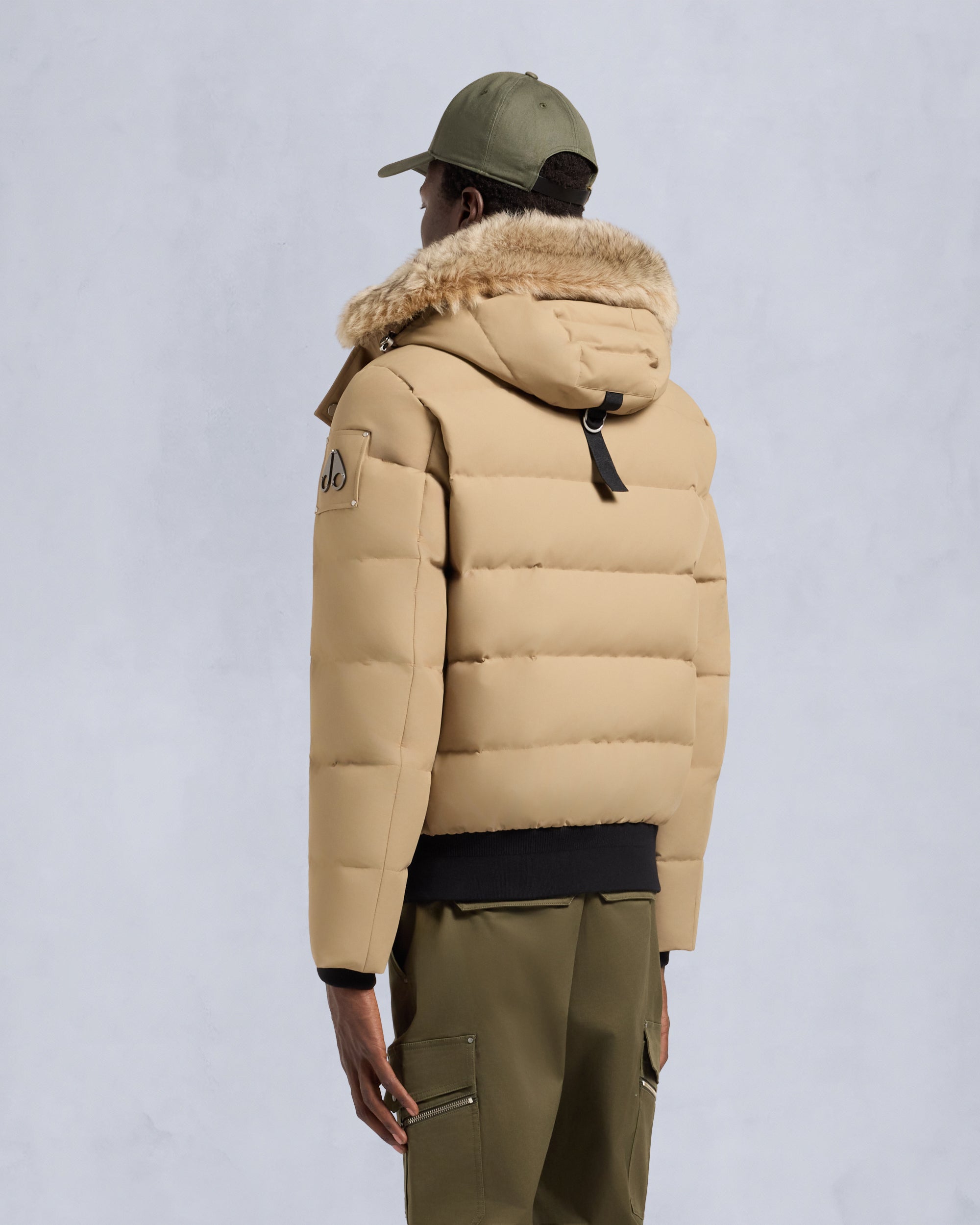 Moose Knuckles - M35MB005S - CLOUD SHEARLING TRIM BOMBER JACKET - MENS -  - Back