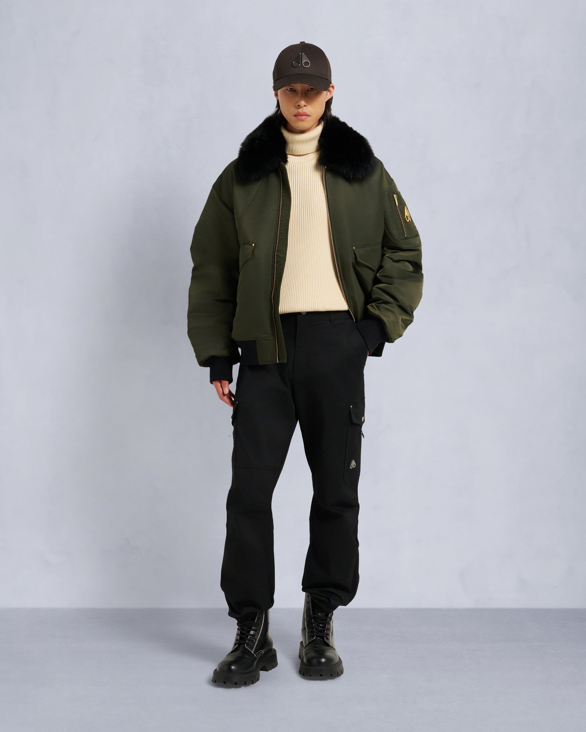 Moose Knuckles - M35MB010GS - Gold Series Ludo Bomber Jacket - MENS -  - Front Category