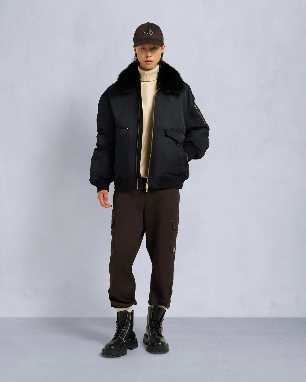 Moose Knuckles - M35MB010GS - Gold Series Ludo Bomber Jacket - MENS -  - Front Category