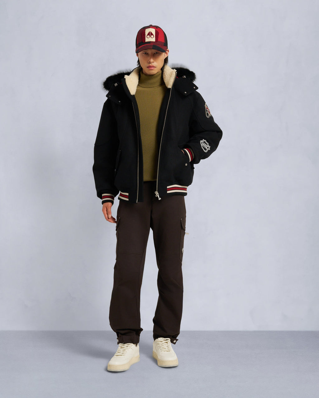 Moose Knuckles - M35MB030NM - NHL x Moose Knuckles Team Bomber Jacket - MENS -  - Front Category