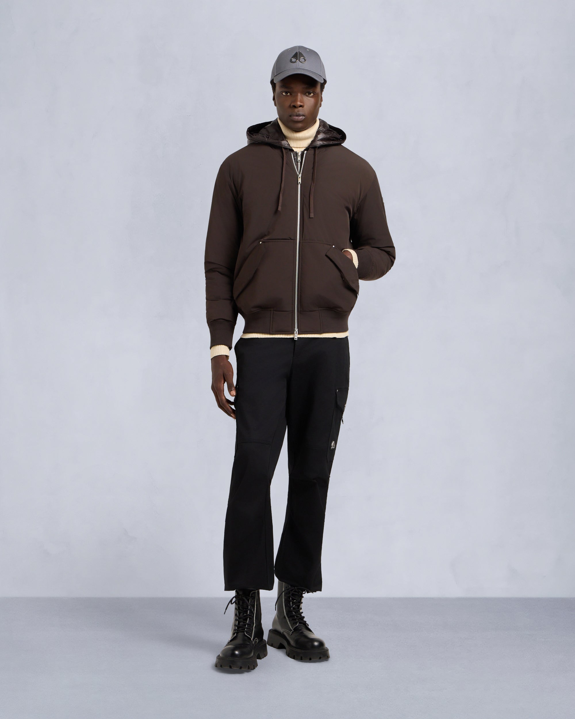 Moose Knuckles - M35MB047 - Brixton Bomber Jacket - MENS -  - Front Category