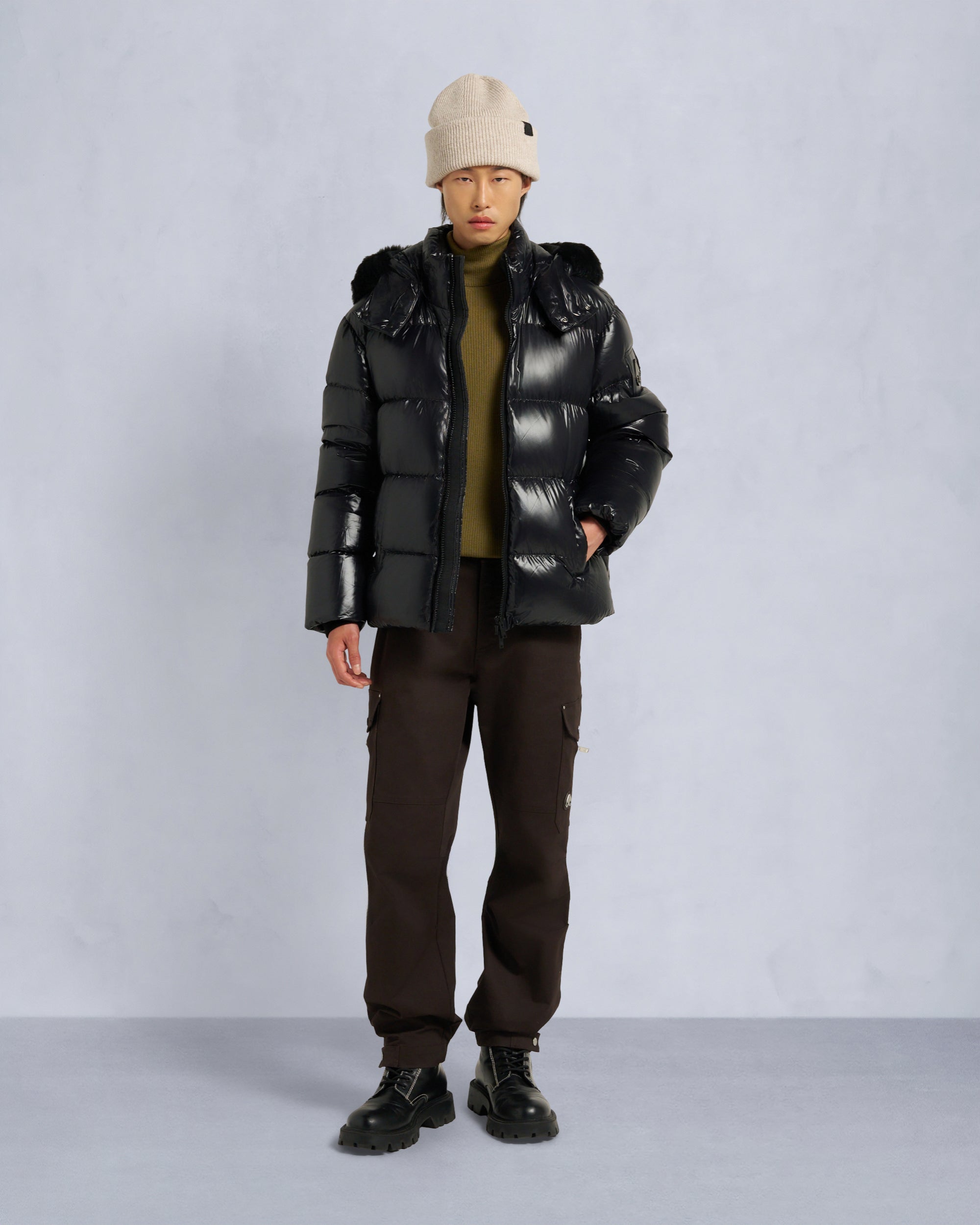 Moose Knuckles - M35MJ144S - Kings Puffer Shearling Trim Jacket - MENS -  - Front Category