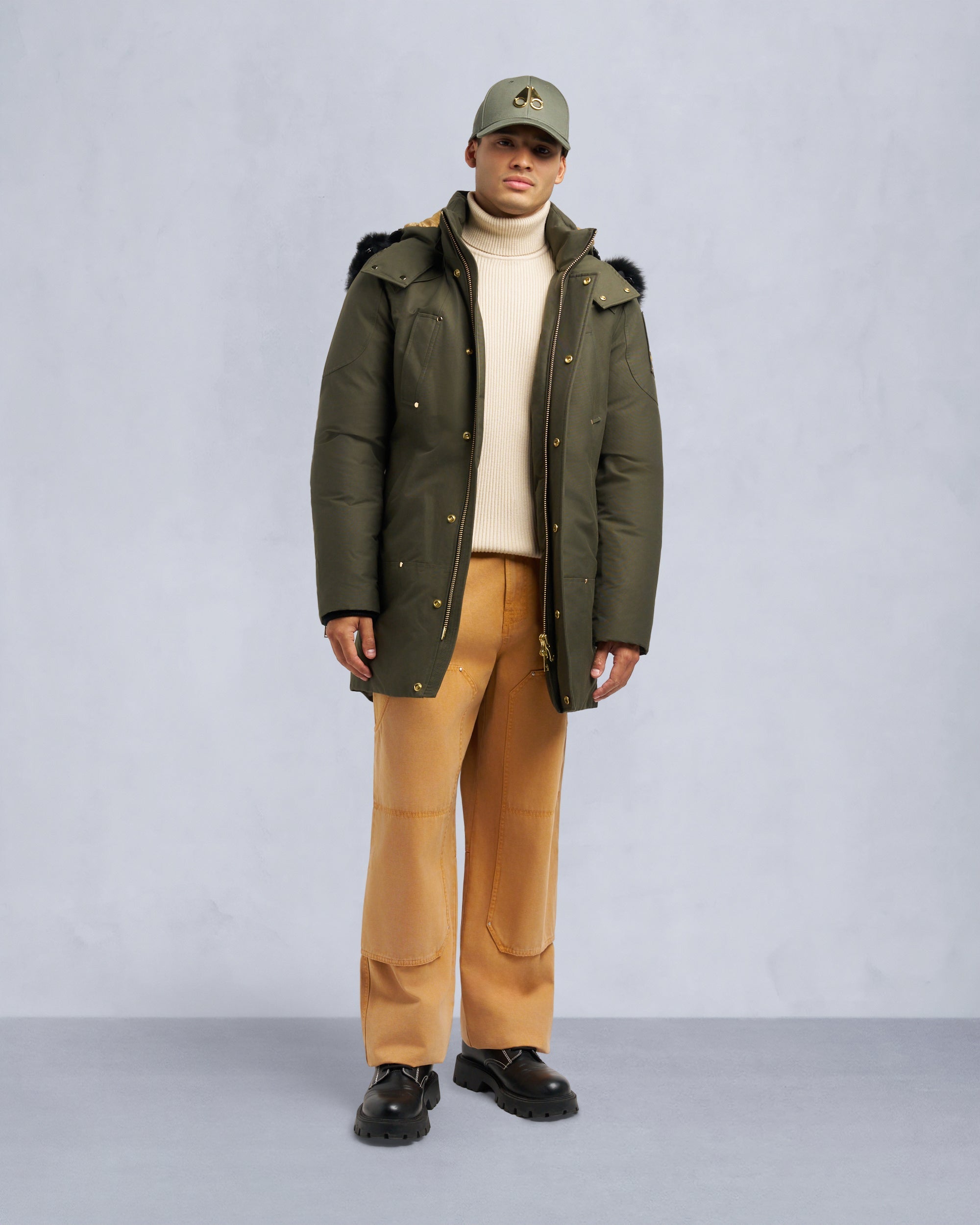 Moose Knuckles - M35MP261GS - GOLD SERIES SHEARLING TRIM STIRLING PARKA - MENS -  - Front Category