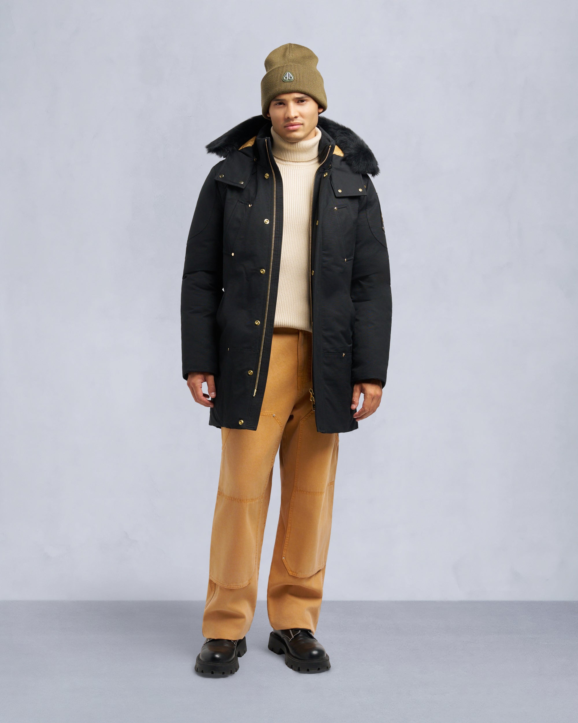 Moose Knuckles - M35MP261GS - GOLD SERIES SHEARLING TRIM STIRLING PARKA - MENS -  - Front Category